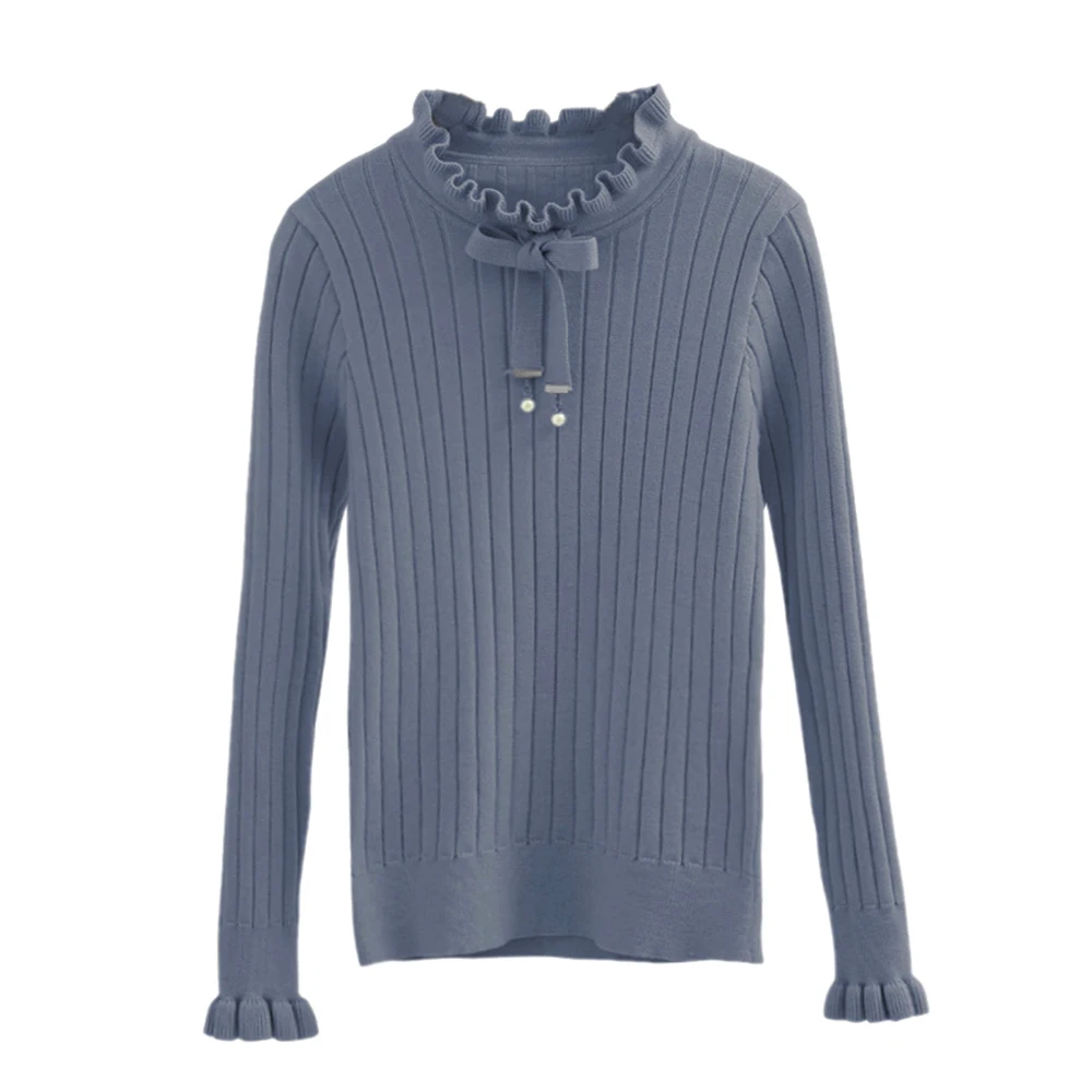 style4 blue Женский свитер с круглым вырезом,, желтый свитер, женский свитер, джемпер карамельного цвета, Harajuku, шикарный короткий свитер для девушек - Цвет: style4 blue