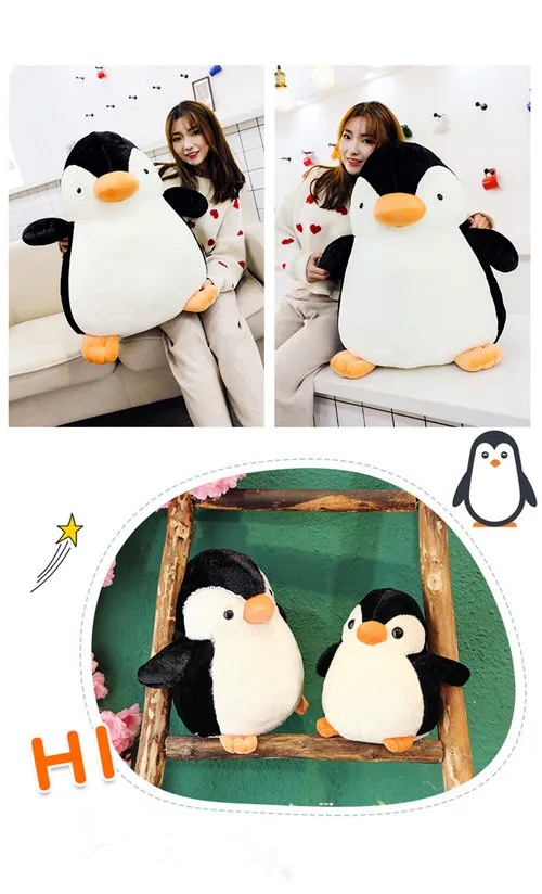 Fancytrader 2020 New 26'' Cute Big Penguin Plush Toy Fat Soft Polar Penguin Animal Doll Hugging Pillow Home Decoration 65cm (10)