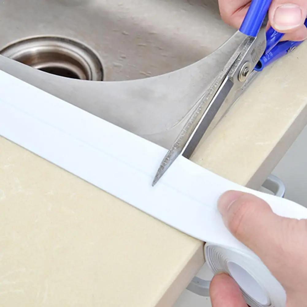 

Kitchen Sink Strong Self-adhesive Tape Waterproof Mouldproof Wall Sticker Bathroom Line Sink Anti-moisture Corner Stickers X7E7