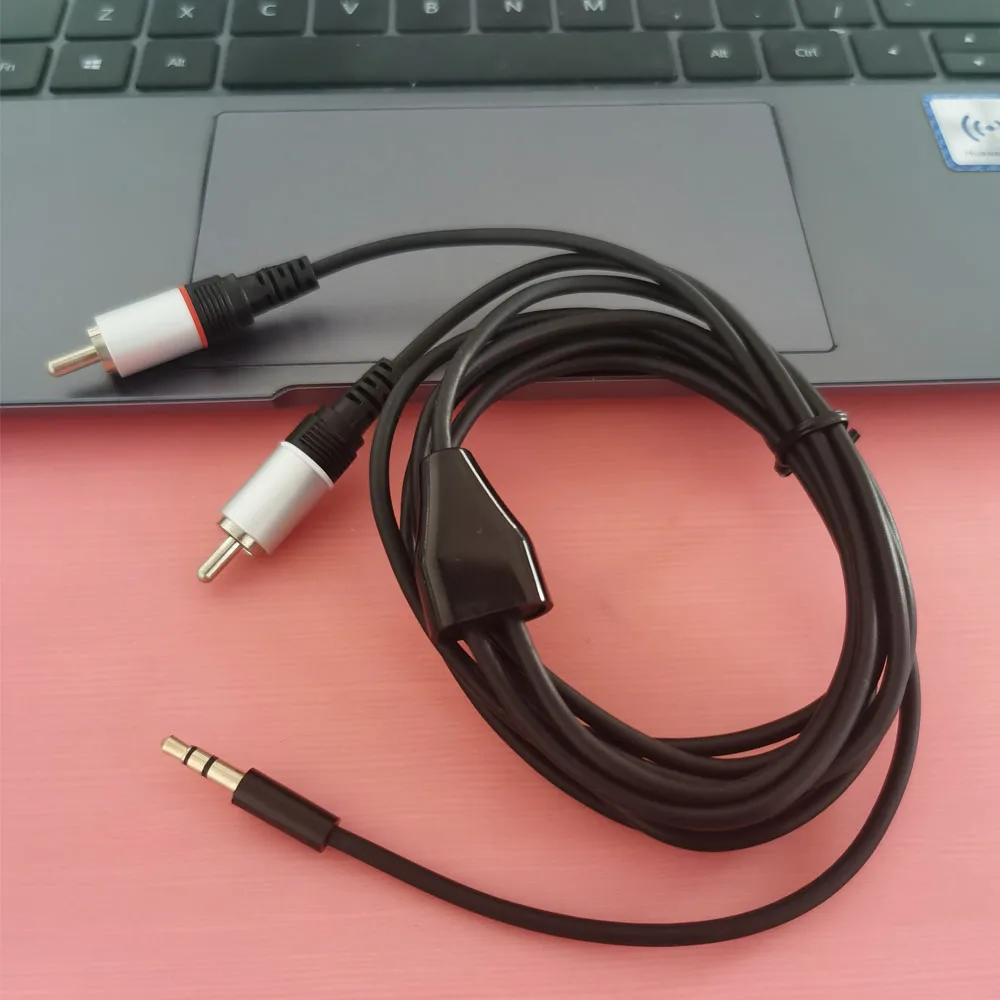 2 м 6FT 3 5 мм штекер Джек на RCA Мужской стерео аудио кабель|jack to rca|2 rca maleaudio cable |
