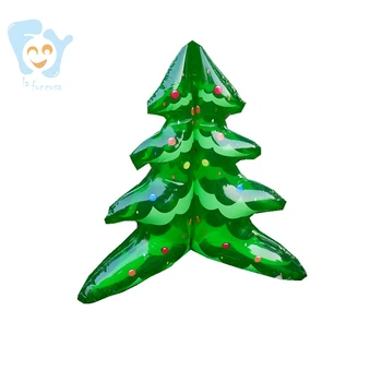 

18" Low PVC Inflatable Christmas Tree Toy for Home Club Bar Water Beach Party Xmas Decoration Ornaments with Hanging Hole