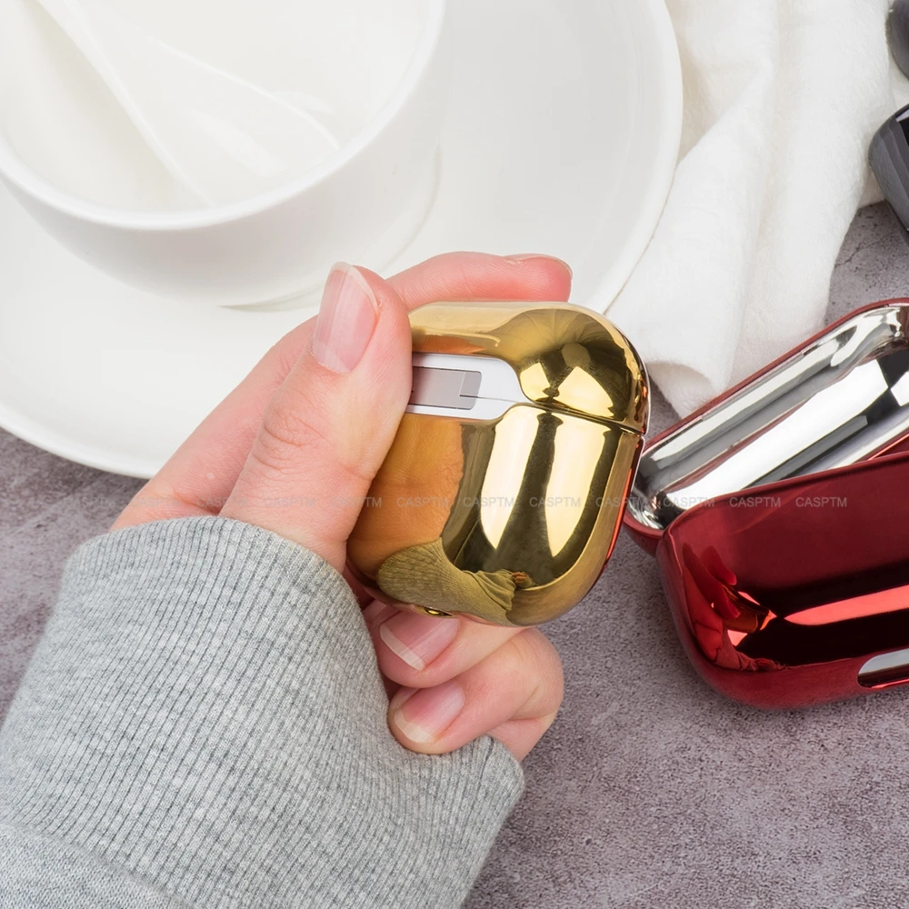Чехол для наушников для AirPod Pro Жесткий ПК Гальванизированный защитный чехол для наушников зарядная коробка для Apple Airpods 3 Аксессуары