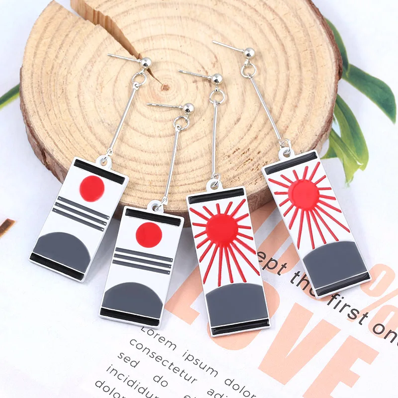 

RJ Hot Anime Demon Slayer Earrings Kimetsu no Yaiba Kamado Nezuko Tanjirou Ear Stud Clip Ghost Blade Eardrop Dragon Ball Jewelry