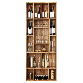 

3D Wine Cabinet Diy Door Stickers Pvc Adhesive Wallpaper Home Decor Stickers Waterproof Mural For Living Room Bedroom Decoration