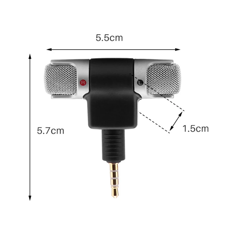 Mini 3.5mm Microphone Stereo Mic For Laptop Microphone For computer For phone Mini Mic MIC-DS70P Wholesale