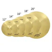 

IRIN Jazz Drum Cymbals Kit High Quality Percussion Accessories Brass Hi-Hat Ride Crash Cymbal Drum Set Musical Instrument Parts