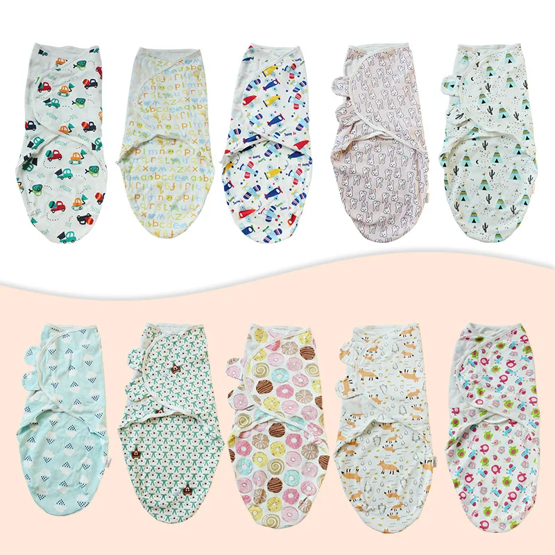 Cotton Baby Envelope Bedding Swaddle Wrap Parisarc Knit Newborn Baby