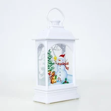 Новейшая Рождественская Подвесная лампа Санта Клаус Олень Снеговик светильник украшение дома сада