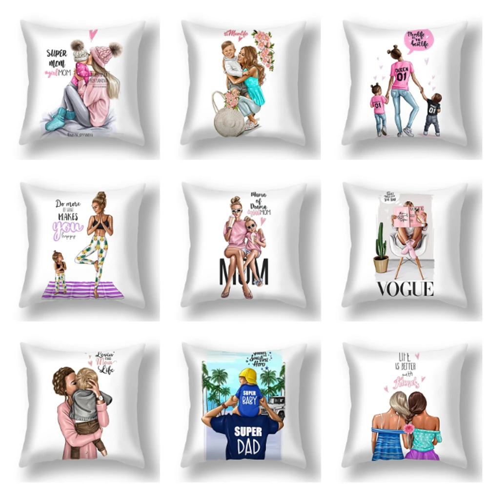 Наволочка декоративная из полиэстера с надписью Семейный друг | Дом и сад