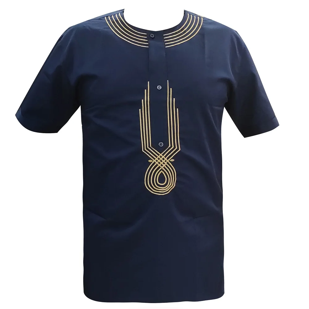 2020 Embroidery Tops African Shirt for Male Wearing Men Dashiki Bazin Clothes | Тематическая одежда и униформа