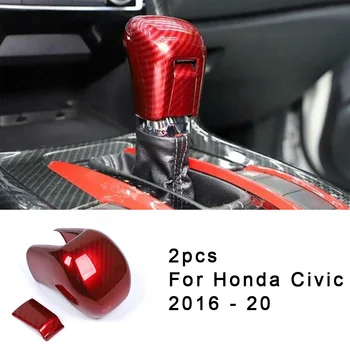 

Decoration Gear Lever Shift Knob Cover Exterior For Honda Civic 2016 - 2020 New