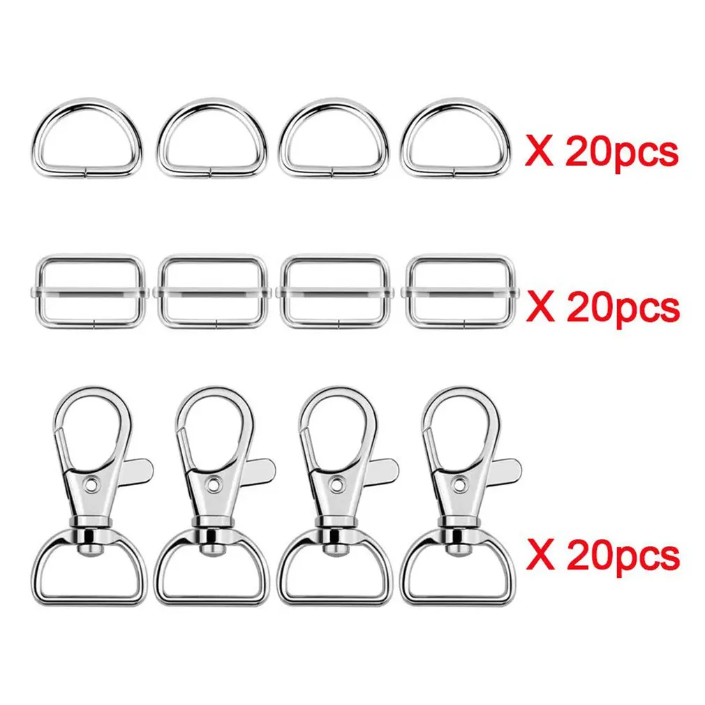 

Metal Carabiner Clip Swivel Trigger Dog Buckle Alloy Metal KeyRing KeyHooks Retaining Ring DIY Craft Lobster Clasp