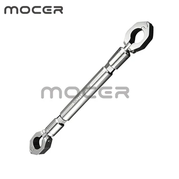 

Universal Adjustable Motorcycle Handlebar Cross Brace Bar Crossbar - 7/8 inch (22mm) Clamp Diameter Aluminum Alloy Silver