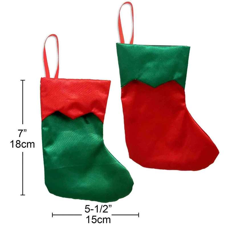 ABUI-10Pcs, рождественские чулки, подарки, сумка для конфет, детские носки для конфет, рождественская елка, украшение для дома, Рождественская елка, подвеска, сделай сам