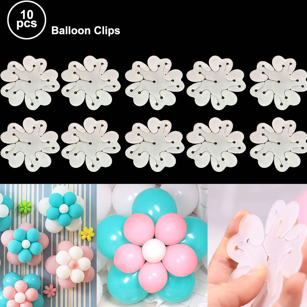 10 pcs 7/11 палочки для вечеринки на день рождения, подставка, держатель, колонна, свадебные принадлежности, металлические шары, воздушный насос, воздушные шары, клипсы, макарон, воздушные шары - Color: 10 pcs