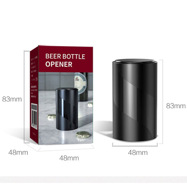 Bar Tools Accessories Automatic Beer Bottle Opener Magnet Beer Opener Stainless Steel Push Down Wine Beer Soda Openers