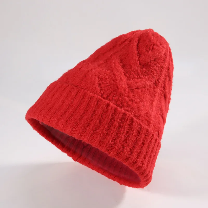 Зимняя вязаная шапка millinery в Корейском стиле, модная осенняя и зимняя ветрозащитная велосипедная Высококачественная Мягкая шерстяная шапка - Цвет: 14