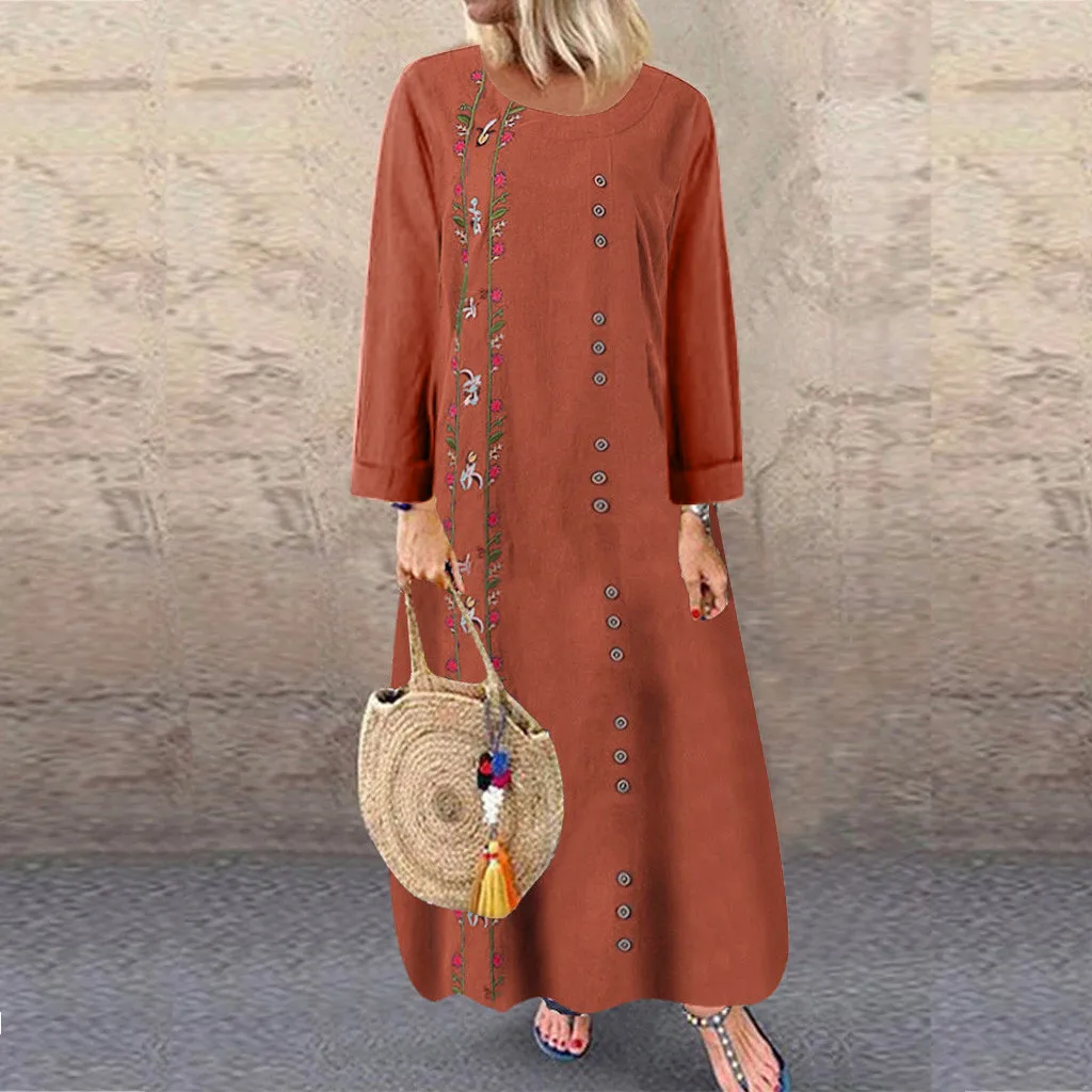 Winter Party Dress Women Elegant Print Long Sleeve Long Dresses Woman Party Night Autumn Dress Women Vintage Ladies Maxi Dresses Winter Party Dress Women Elegant Print Long Sleeve Long Dresses Woman Party Night Autumn Dress Women Vintage Ladies Maxi Dresses