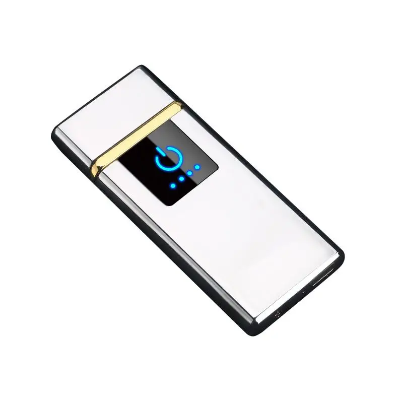 one pcs DIY USB Electronic Lighter Induction Classic Flameless AI Sense Man Smoking Lighters Customizable Outdoor Portable Zapalniczka - Цвет: one pcs