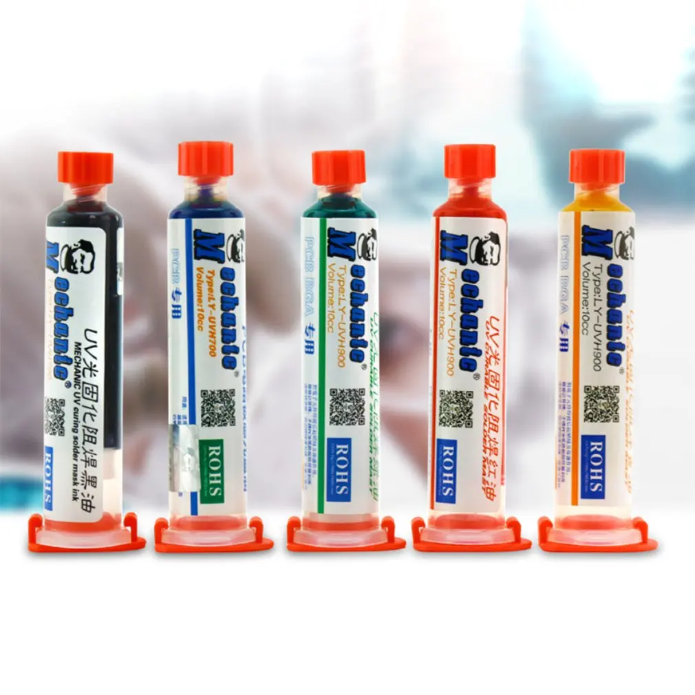 5ml UV light Curing PCB BGA Solder Mask Ink Resistance Welding Oil No-Clean Solder Paste Welding Oil Flux Grease