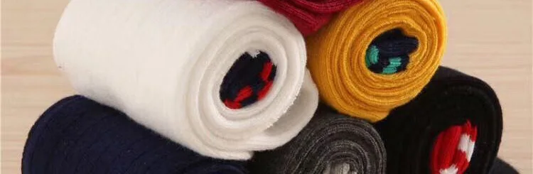 Autumn And Winter New Style in Stockings Three Bars Stripes Knee Socks Cotton Combed Cotton CHILDREN'S Socks 1-9-Year-Old