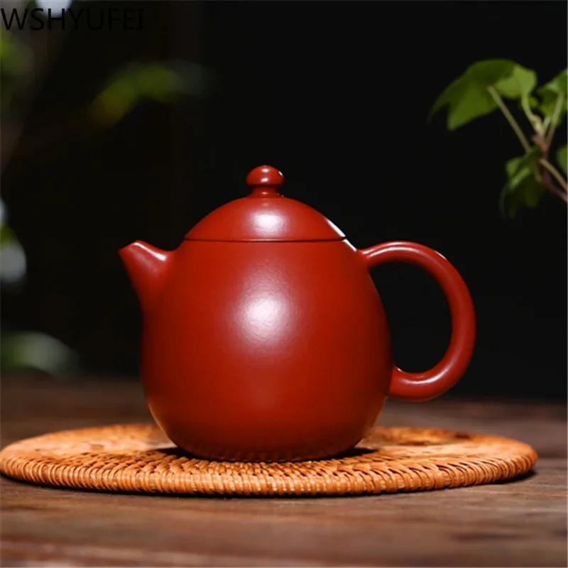 

WSHYUFEI Chinese Yixing Teaware Teapots Tea Pot Hand Made Dragon Egg Teapots Zhu Mud customized gifts authentic 240ml