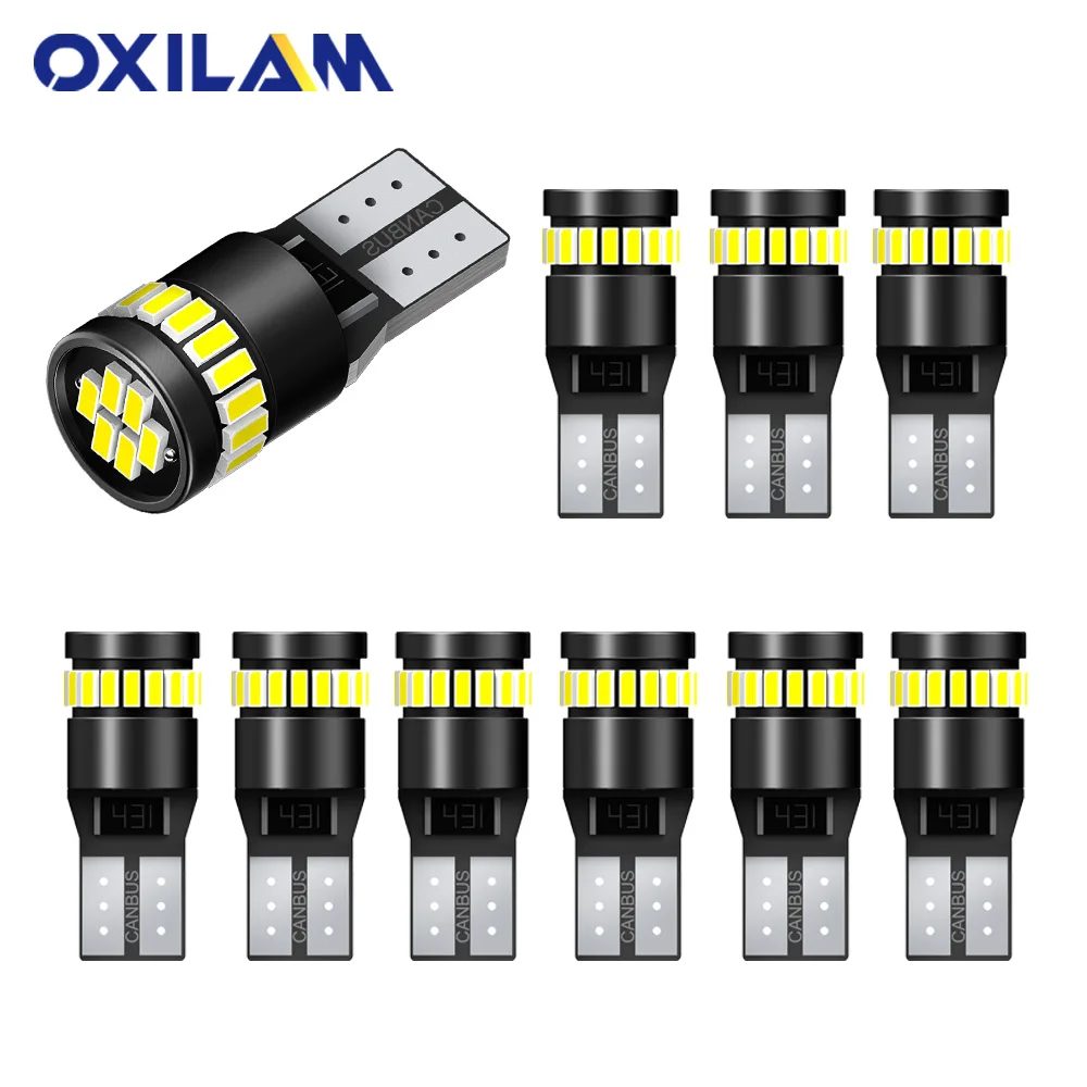 T10 W5W светодиодный лампы 3014 SMD 168 194 автомобильные аксессуары Габаритные огни для чтения салона авто лампы 12V белого и желтого цвета с украшением в виде кристаллов Синий и красный цвета