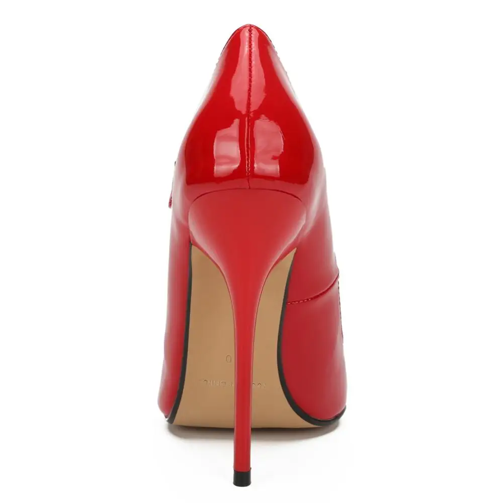 Feminino/Демисезонная обувь с острым носком на шпильке с пряжкой женские офисные туфли-лодочки на тонком каблуке 14 см, zapatos mujer Размеры: 40-46, 47, 48