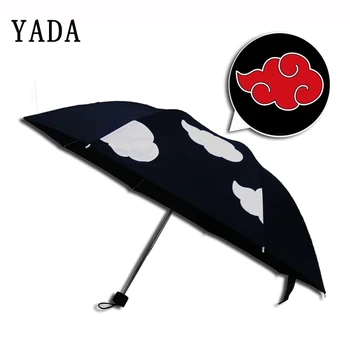 YADA Colori Che Cambiano Red Cloud Ombrello Donne Pioggia uv Anime Naruto Ombrello Per Le Donne Antivento Cosplay Ombrelli Pieghevoli YS738