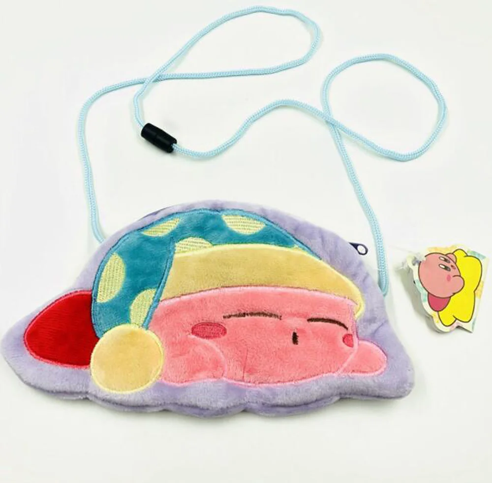 Slepping Kirby EMS 100/лот 3 вида стилей Kirby 17X14 см плюшевая сумка на плечо Монета Сумка игрушка - Цвет: Slepping Kirby