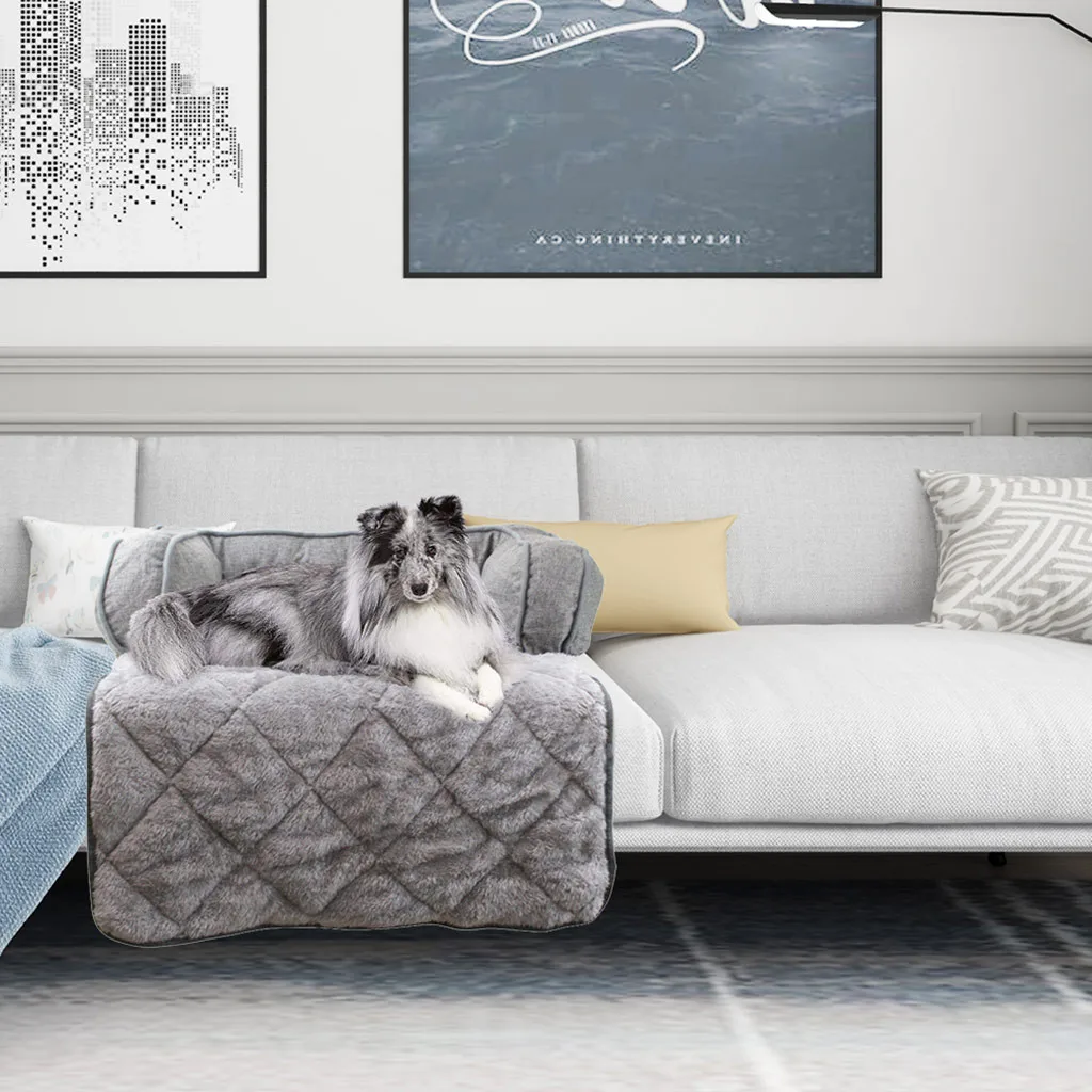 Soft Dog Beds Warm Fleece Lounger Sofa for Small Dogs Large Dog Golden Retriever Bed Husky Kennel Pet Products Plus Size J50