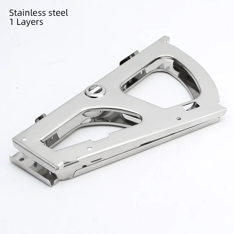 Betoci Stainless Steel Furniture Hinge Shoes Drawer Cabinet Hinges Turing Rack Replacement Fittings Shoes Cabinet Flip Dropship - Цвет: Stainless steel