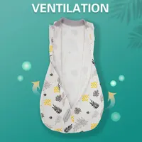 2in1 Multifunctional Sleeping Bag For Newborn 100% Cotton Cute Print Baby Blanket Soft 0-6M Baby Swaddle Sack Aircondition 2