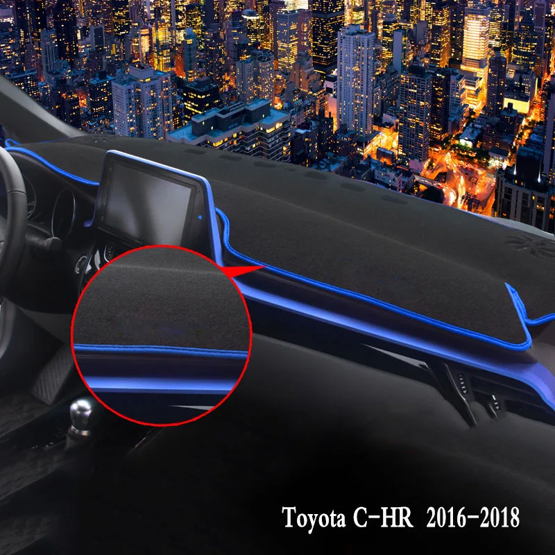 Накладка на приборную панель автомобиля, коврик, авто защита от солнца, подушка, Накладка для интерьера, защита ковра, аксессуары для Toyota C-HR CHR