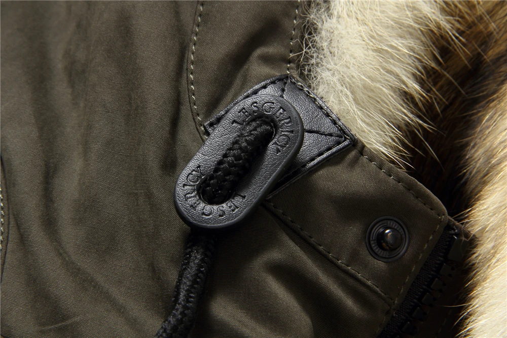 Зимняя уличная Толстая Мужская классическая длинная Спортивная парка с мехом волка, теплое пальто с капюшоном, теплые роскошные куртки с капюшоном E1125A