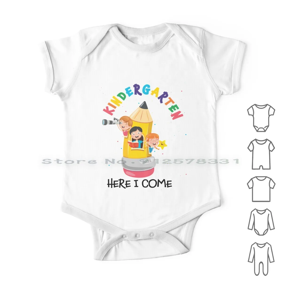 

Kindergarten-Here I Come Newborn Baby Clothes Rompers Cotton Jumpsuits Back To School Kindergarten Fun 2021 Learn Infant Long