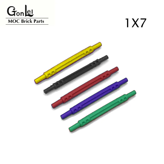 10Pcs/lot High-Tech Parts Hose Soft Axle 7# flexible Shaft DIY Block Brick Compatible with No.32580 Mechanical Particles Toys 1