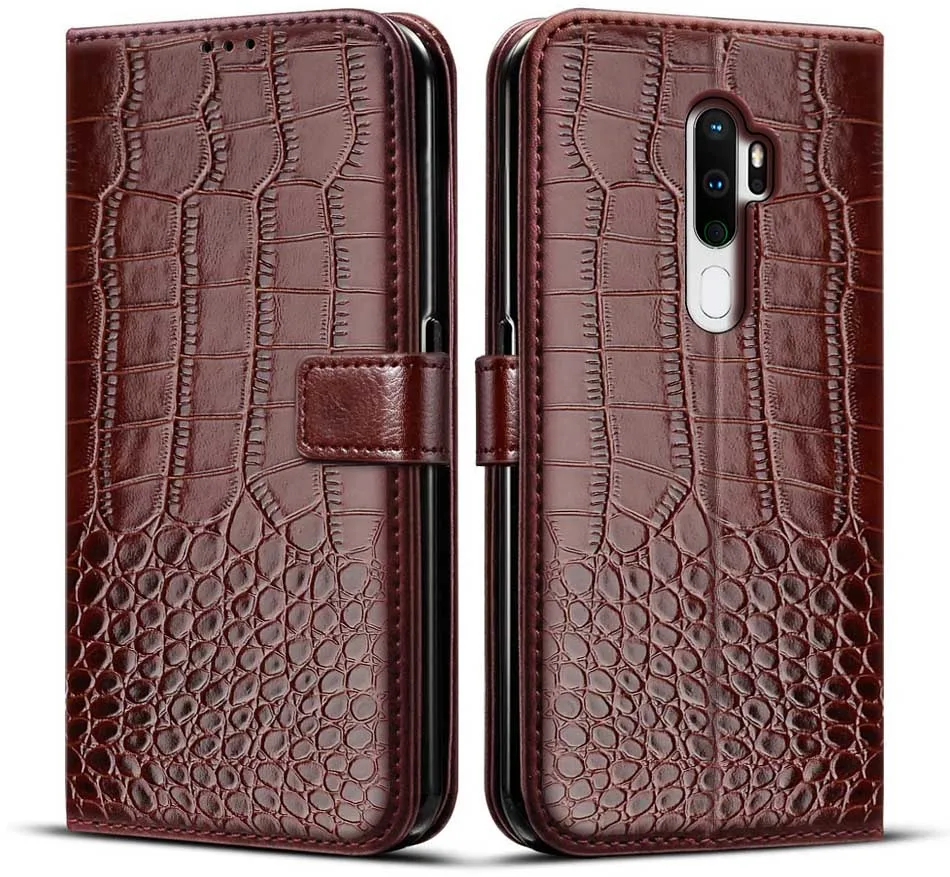 Leather Flip Magnetic Wallet Case for OPPO Smartphone - Sleek Protection and Stylish Design