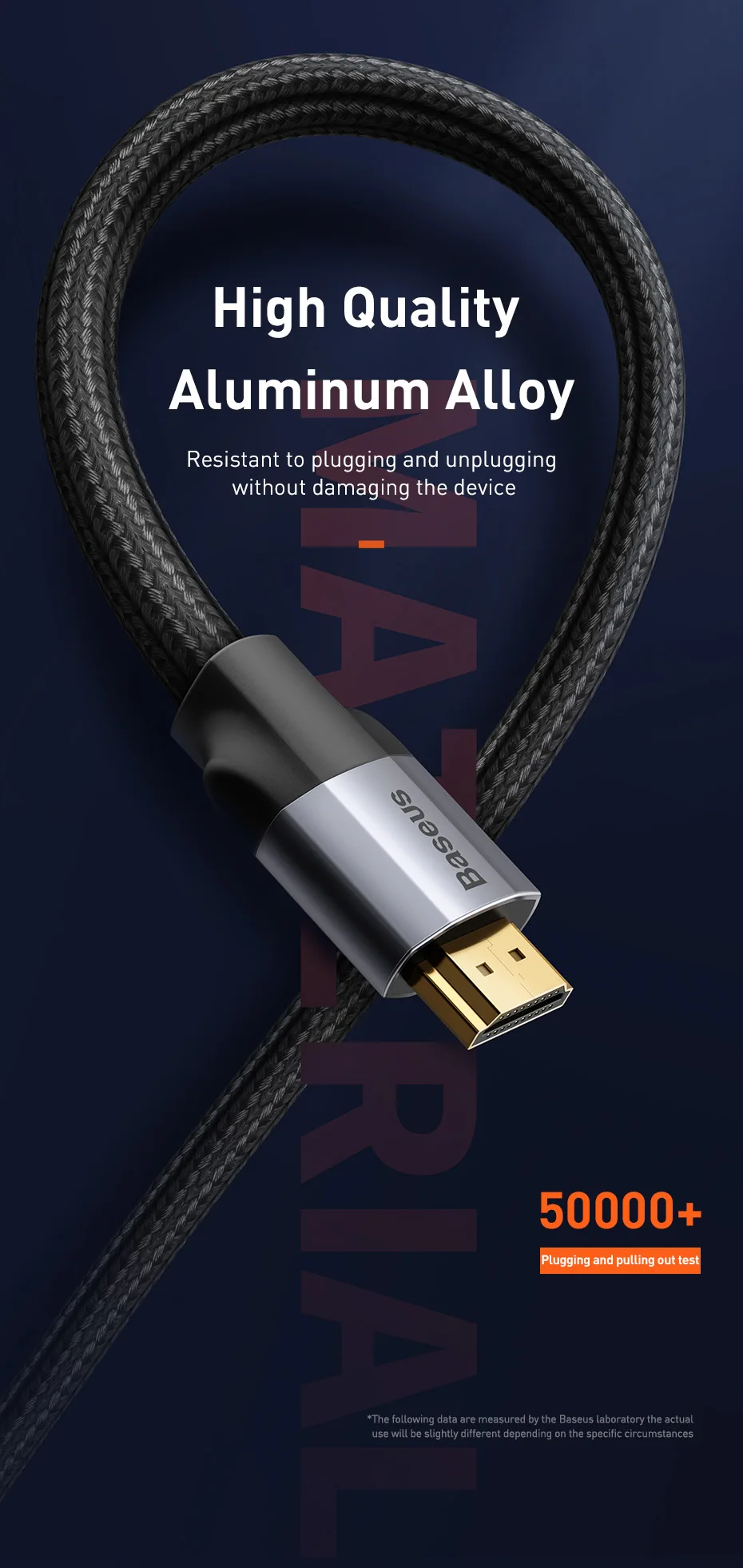 Baseus 4K HDMI в 4K HDMI кабель с одинаковым экраном HD Конверсионный кабель адаптер аудио и видео Syne выходной кабель для проектора HD tv