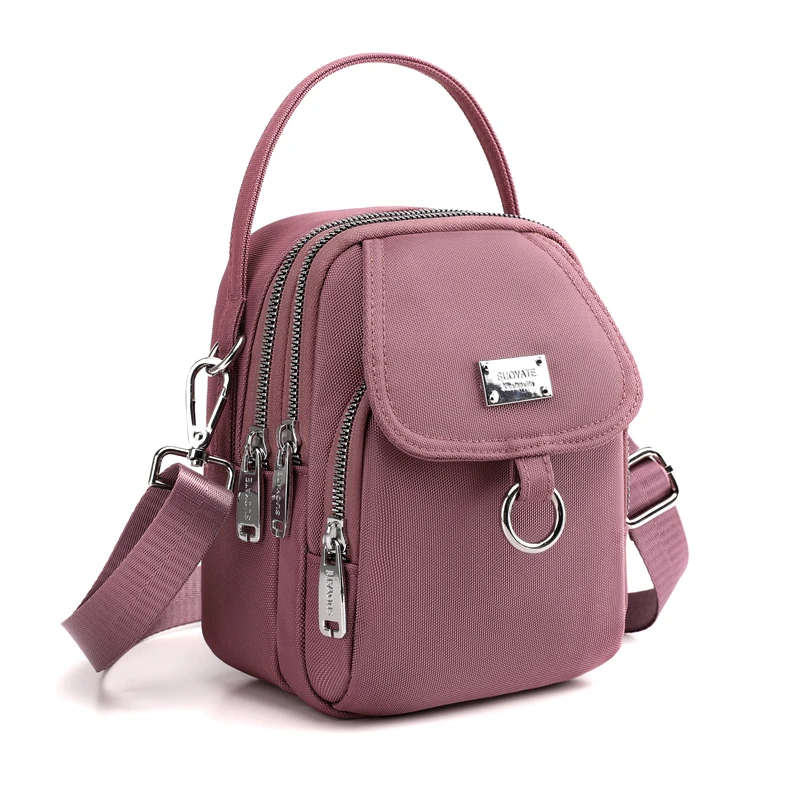Fashion 3 Layers Women Mini Bag High Quality Durable Fabric Girls Small