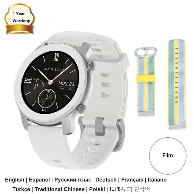 amazfit gtr 42mm white