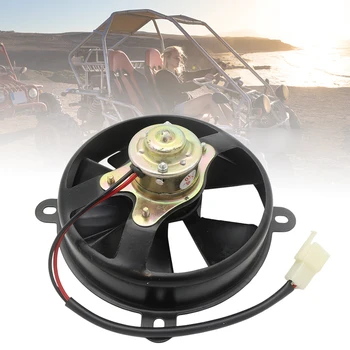 

Buggy Universal Electric Radiator Durable Black Accessories Motorcycle Cooling Fan Silent Easy Install Tool Dirt Bike Oil Cooler