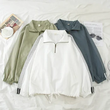 

Women Fashion Leisure Jacket Autumn WInter Drawstring Solid Color Loose Vintage Warm Coat Pullover Outwear Fall Clothes1