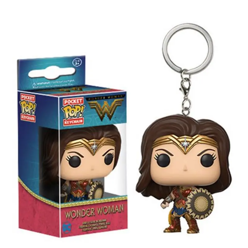 thumbnail image 5 of POP NEW Movie Hero Wonder Woman Llavero de bolsillo WW84 Liga de la Justicia Mujer Maravilla Armadura dorada El mejor regalo para niños, 5 of 5