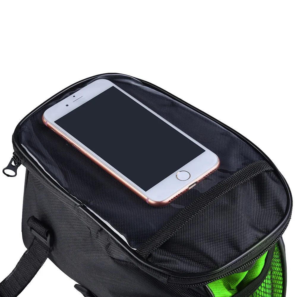Size 21.5x13.5x16cm Bicycle Bags Front Tube Panniers Touch Screen Cycling Phone Bag Case Mountain Bike Handlebar Phone Pouch