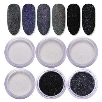 

1 Box 2/10g Sugar Nail Powder Sparkling Glitter Pigment Dust Hair Wool Nail Decoration Tips Nail Art Accessories