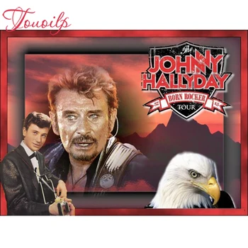 

TOUOILP 5D Diy Johnny Hallyday 5D Diamond Painting Mosaic Handicraft Rhinestones DIY Diamond Embroidery Cross Stitch virgin