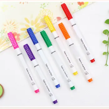 

Fabric Markers Pens Permanent Paint Marker Fabric Pen 8 Colors Art Markers for Clothes Canvas T-shirt Shoes FKU66