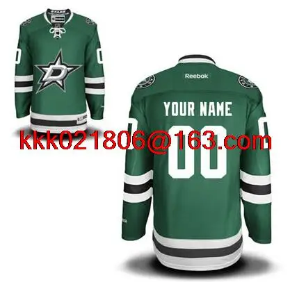 Зеленый Custom Dallas Top Quality Personalize For Men Women Youth/Kids Embroidery Logo Free Shipping Jersey - Цвет: Зеленый