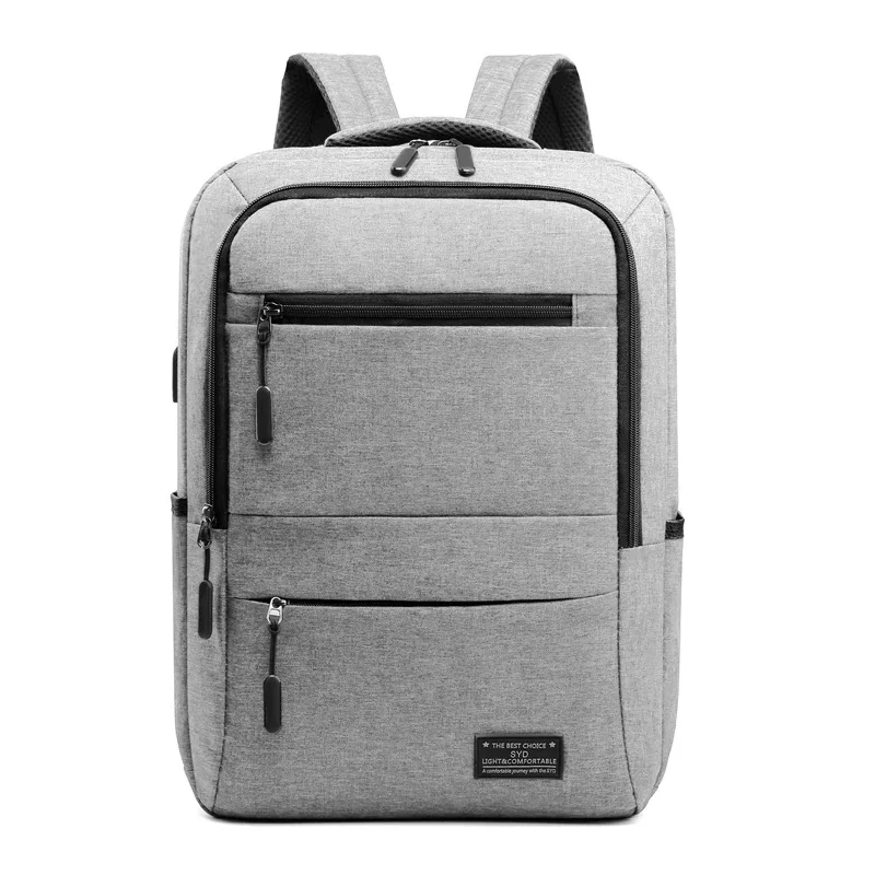 

2019 Autumn New Style Nylon Waterproof Outdoor Backpack Students USB Computer Backpack Can Be Printed
